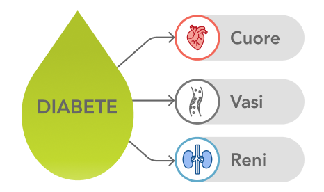 Il diabete influenza cuore vasi e reni