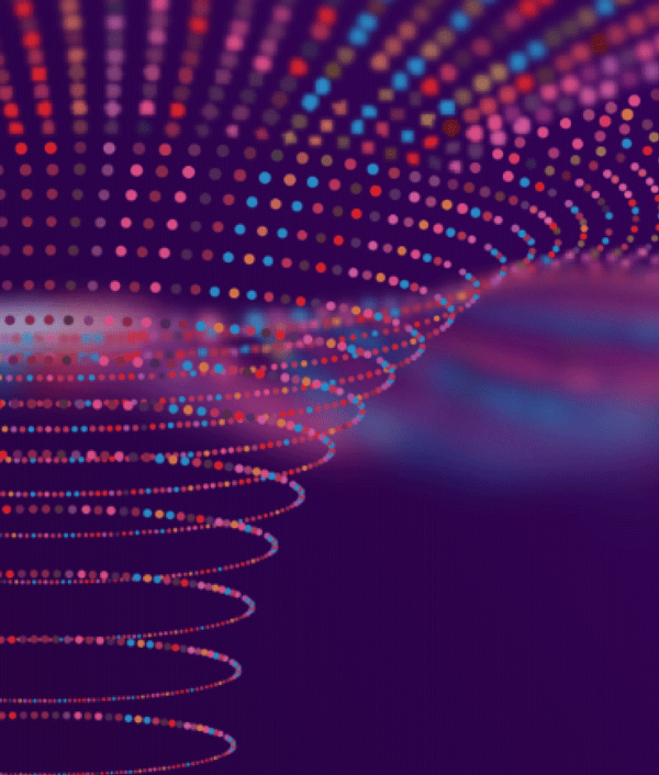Spirale su sfondo viola