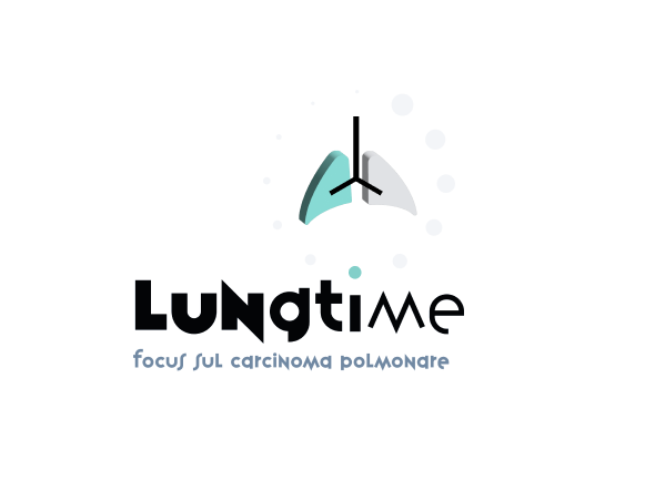 Immagine polmoni di cui uno verde con scritta Lung time
