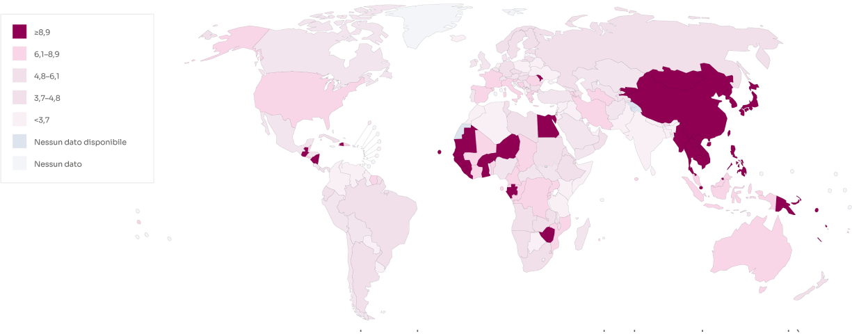 Grafico su diffusione cancro al fegato